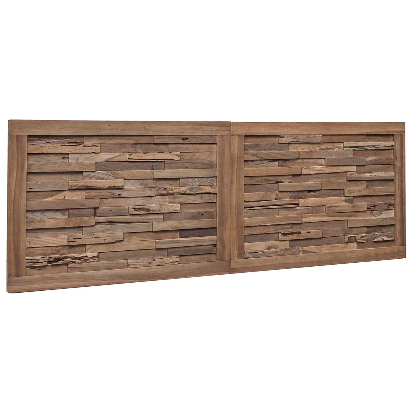 Bettkopfteil Natur Massivholz Teak