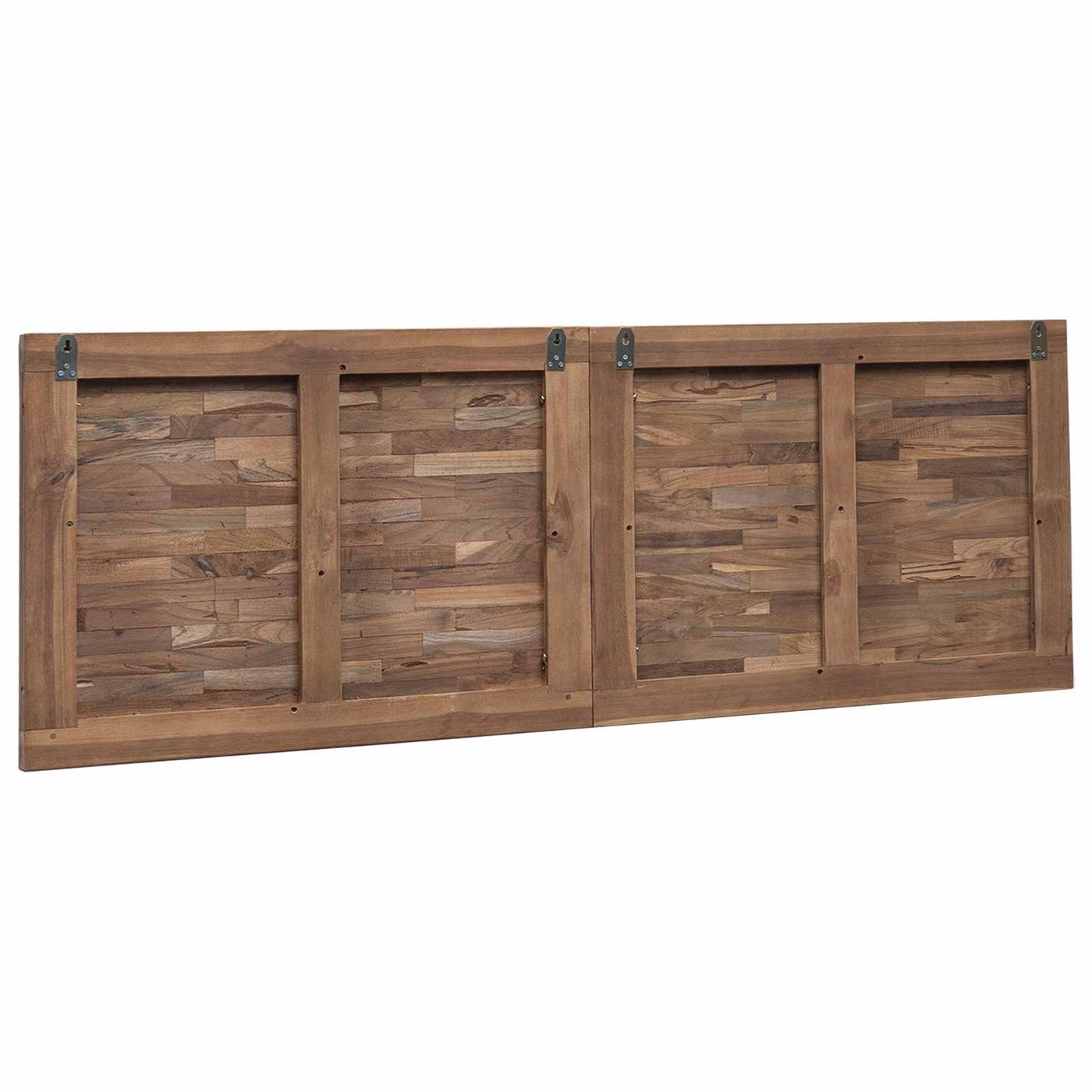 Bettkopfteil Natur Massivholz Teak
