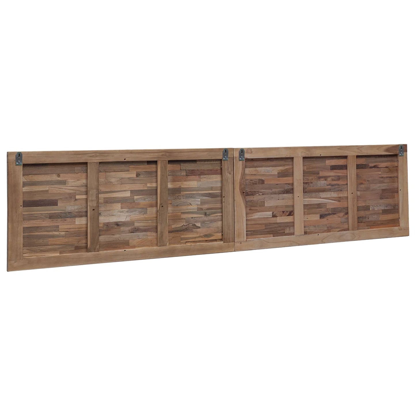 Bettkopfteil Natur Massivholz Teak
