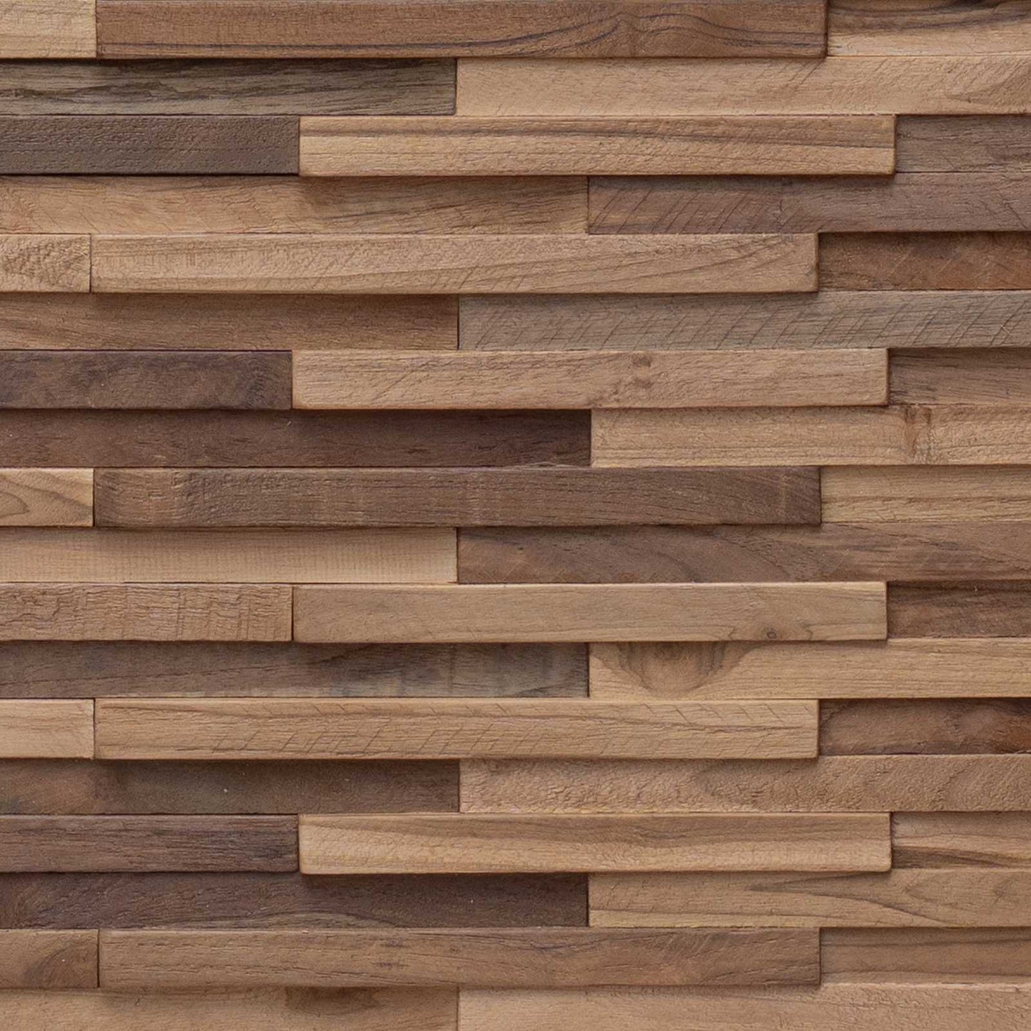 Bettkopfteil Natur Massivholz Teak