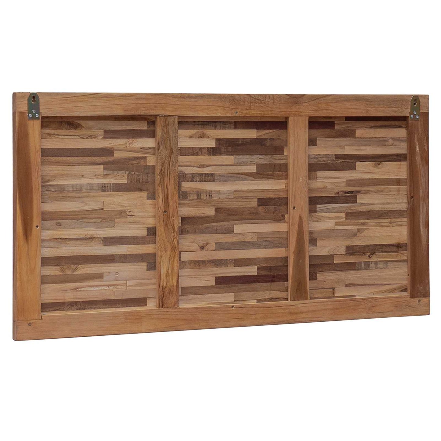 Bettkopfteil Natur Massivholz Teak