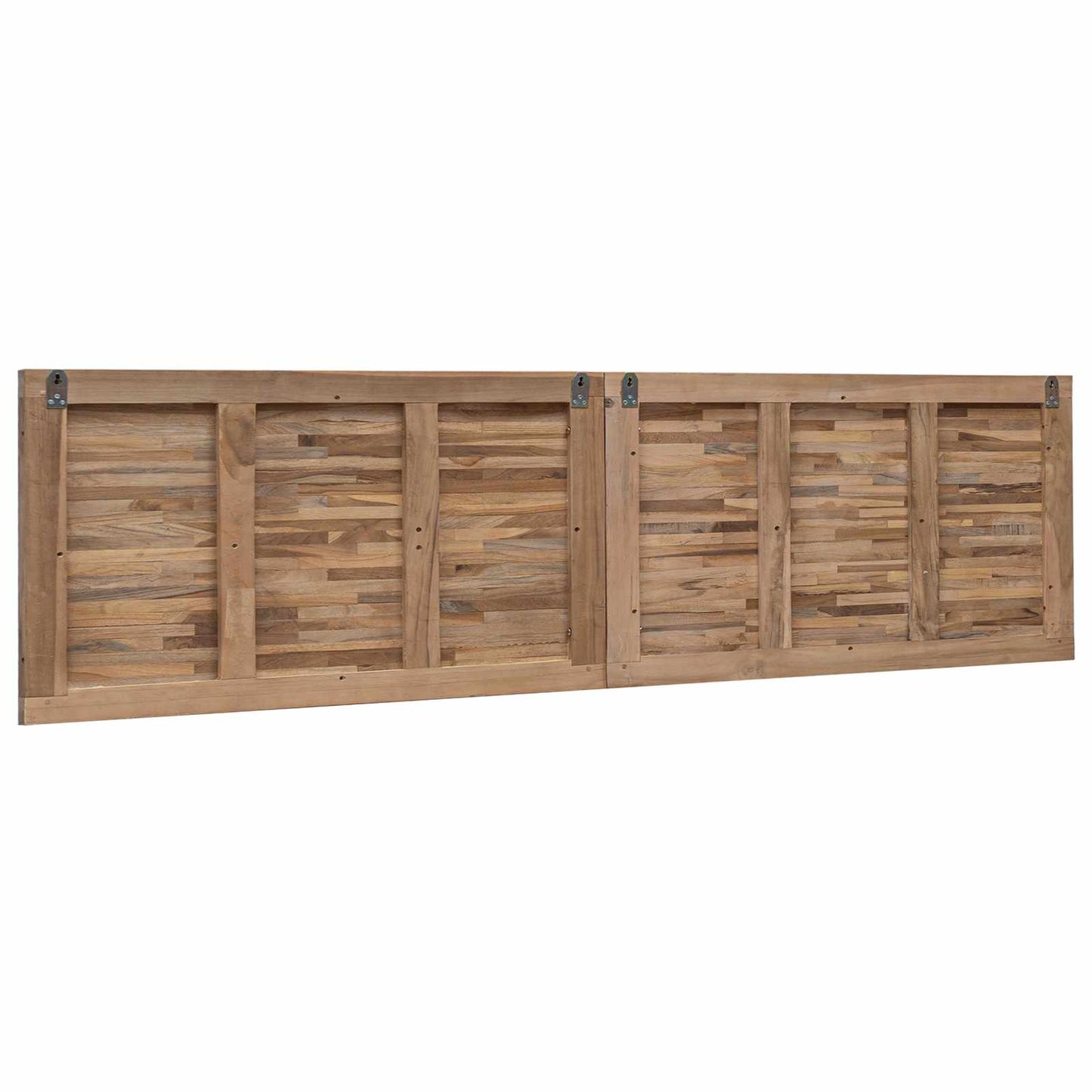 Bettkopfteil Natur Massivholz Teak