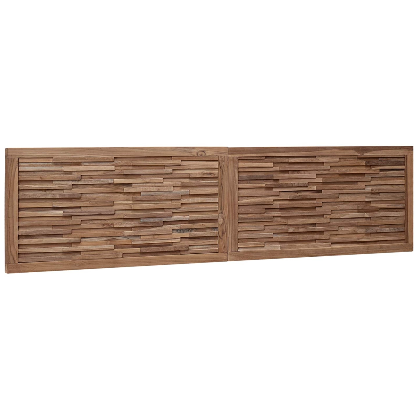 Bettkopfteil Natur Massivholz Teak