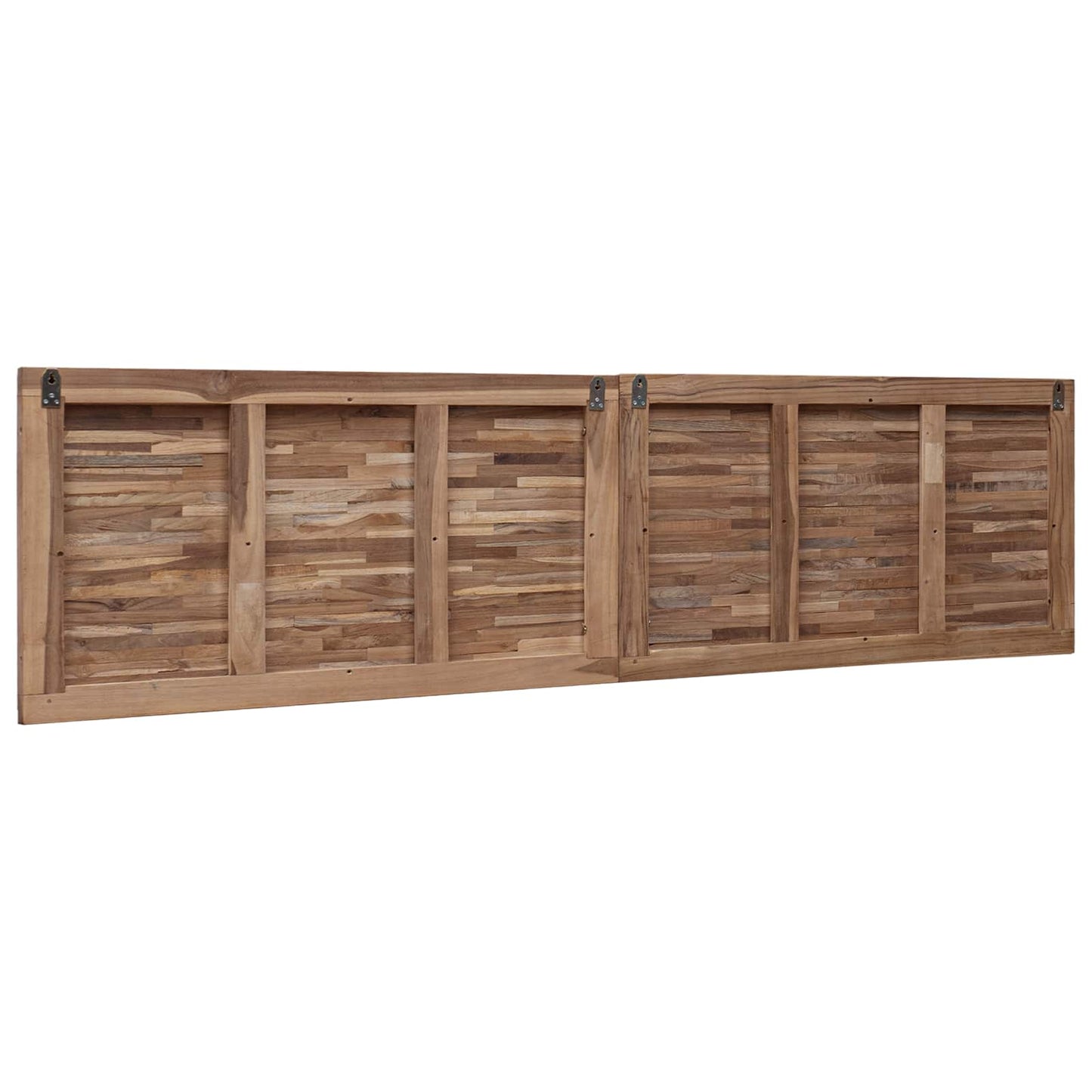 Bettkopfteil Natur Massivholz Teak
