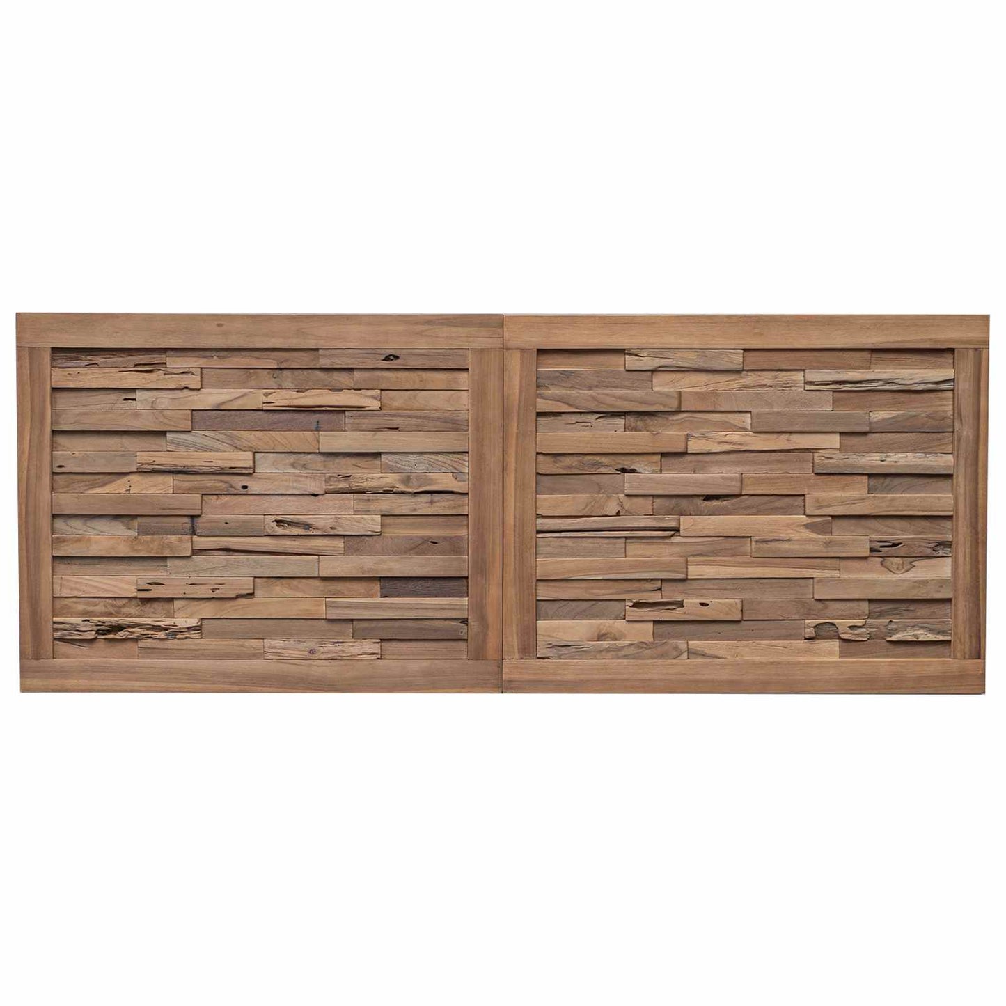 Bettkopfteil Natur Massivholz Teak