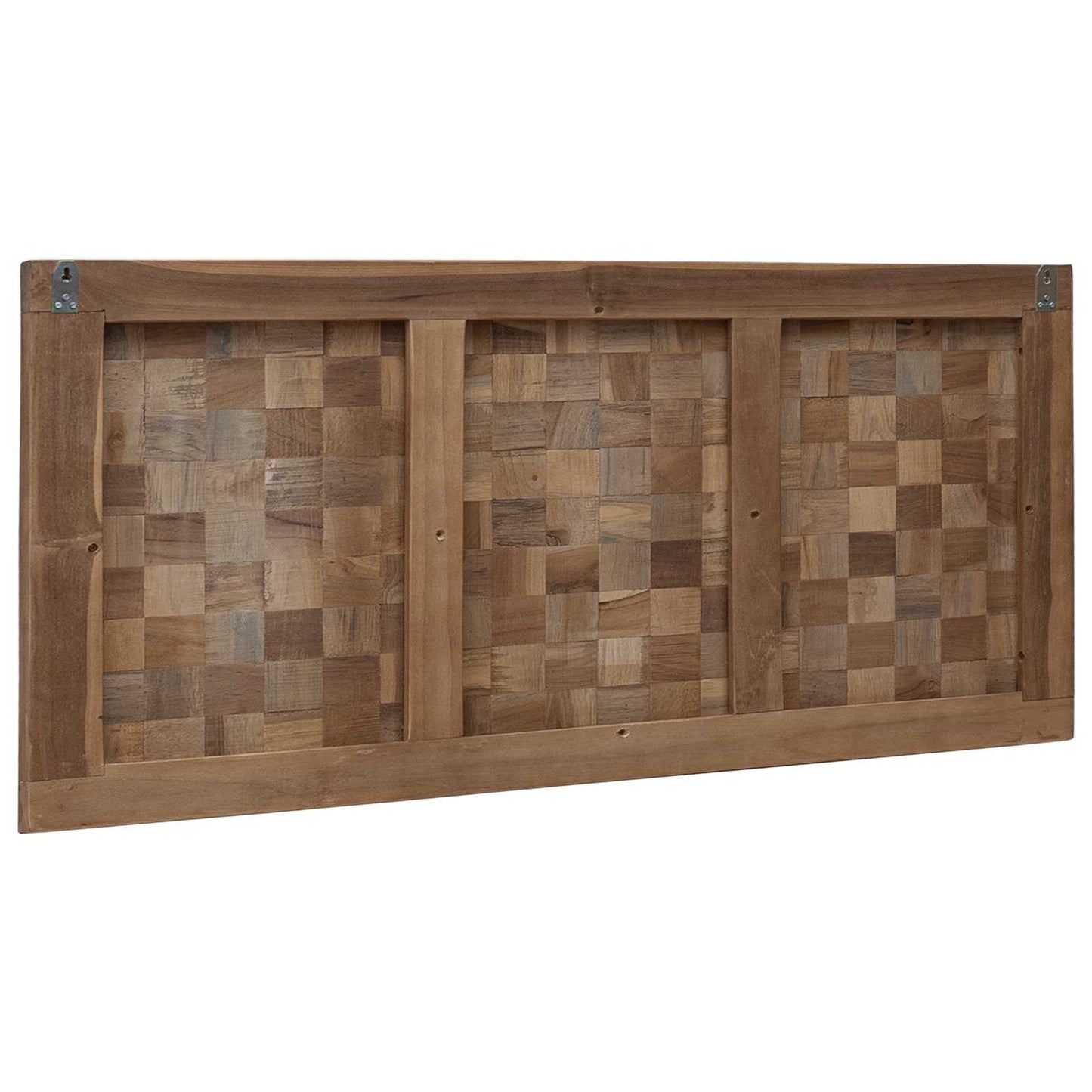 Bettkopfteil Natur Massivholz Teak