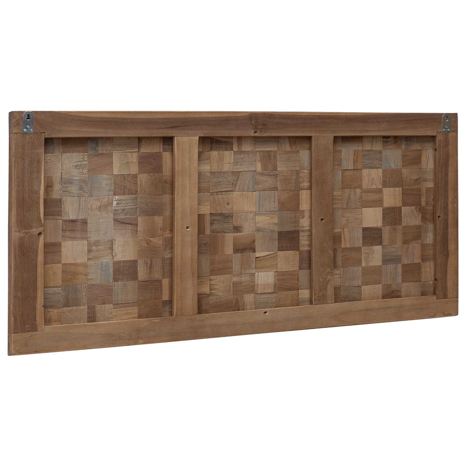 Bettkopfteil Natur Massivholz Teak