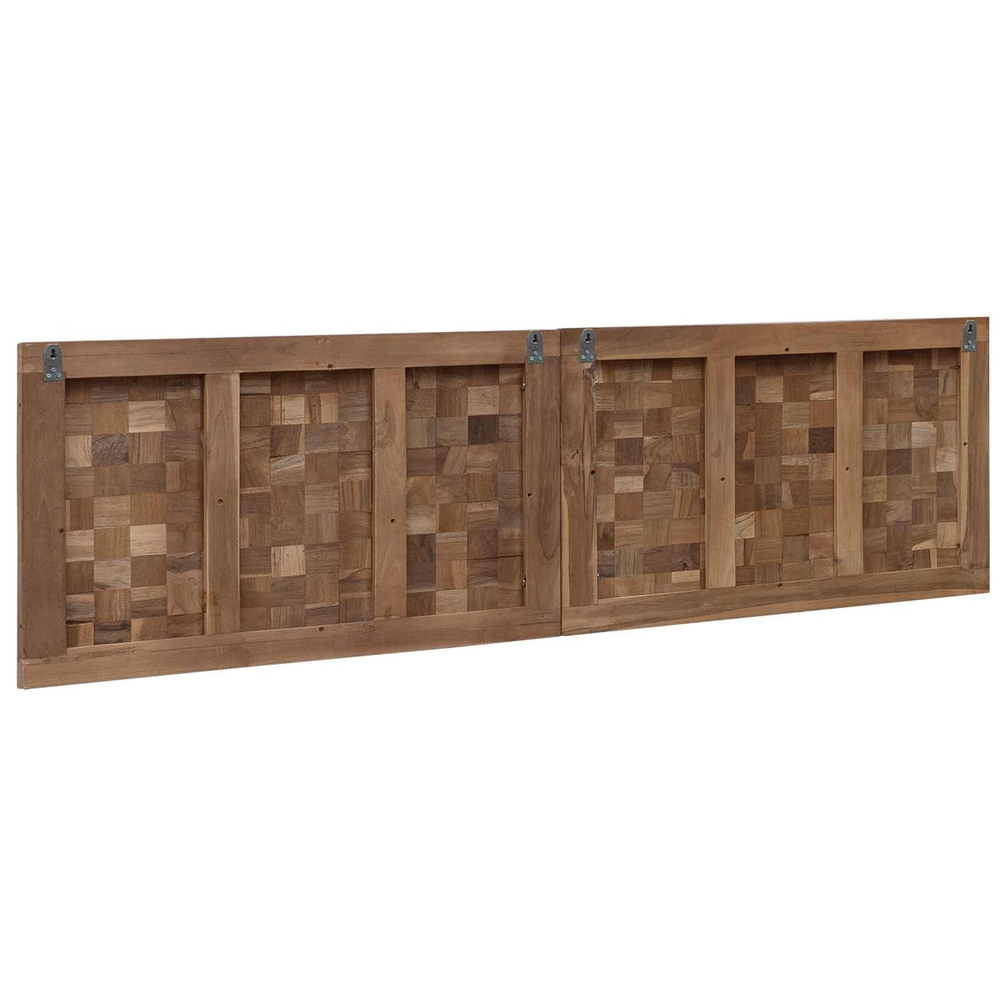 Bettkopfteil Natur Massivholz Teak