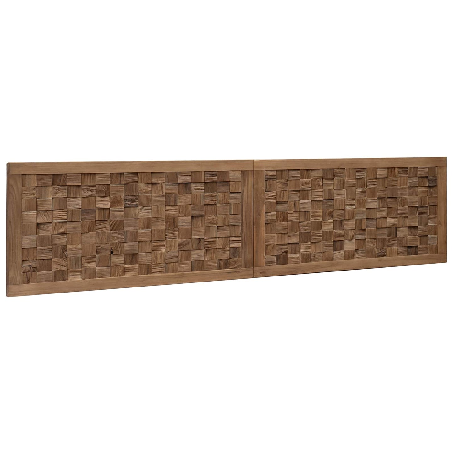 Bettkopfteil Natur Massivholz Teak