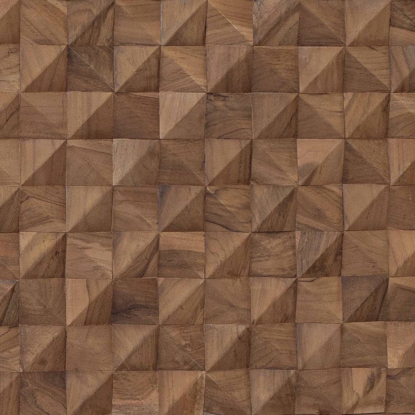 Bettkopfteil Natur Massivholz Teak