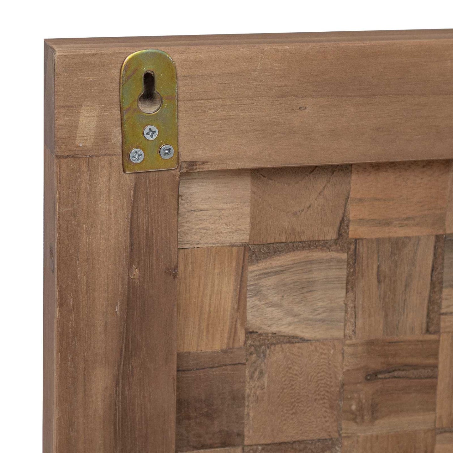 Bettkopfteil Natur Massivholz Teak