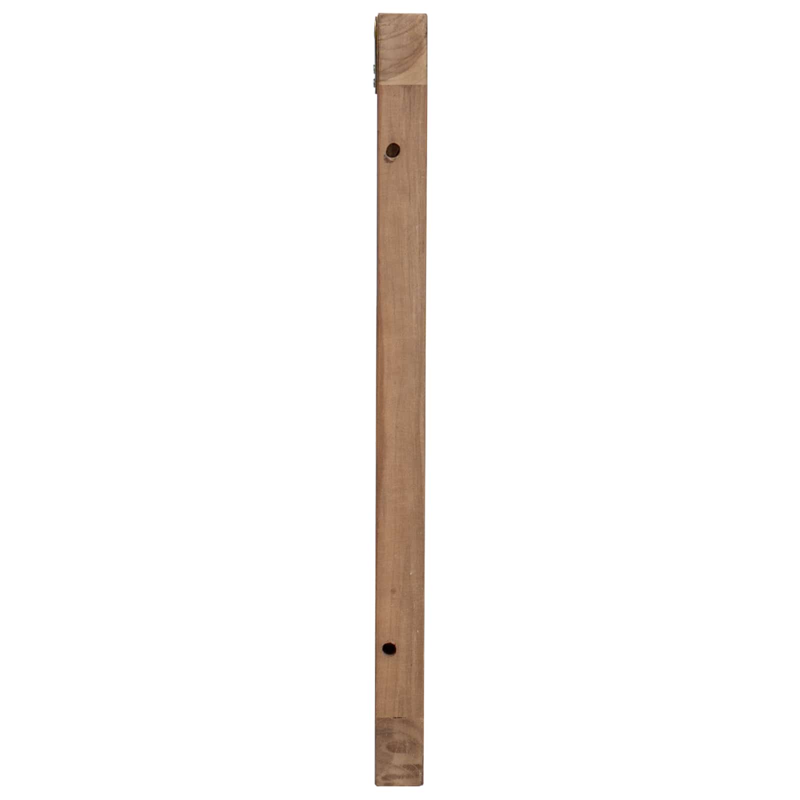 Bettkopfteil Natur Massivholz Teak
