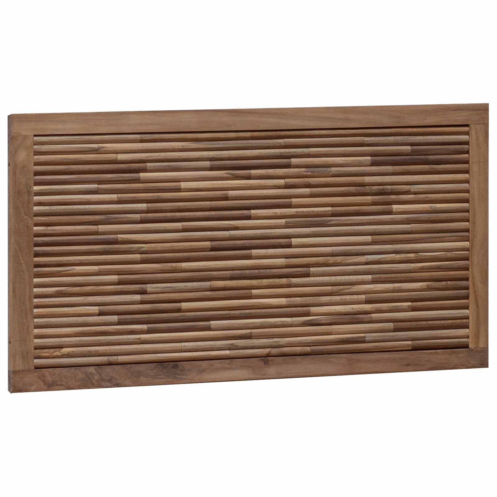 Bettkopfteil Natur Massivholz Teak