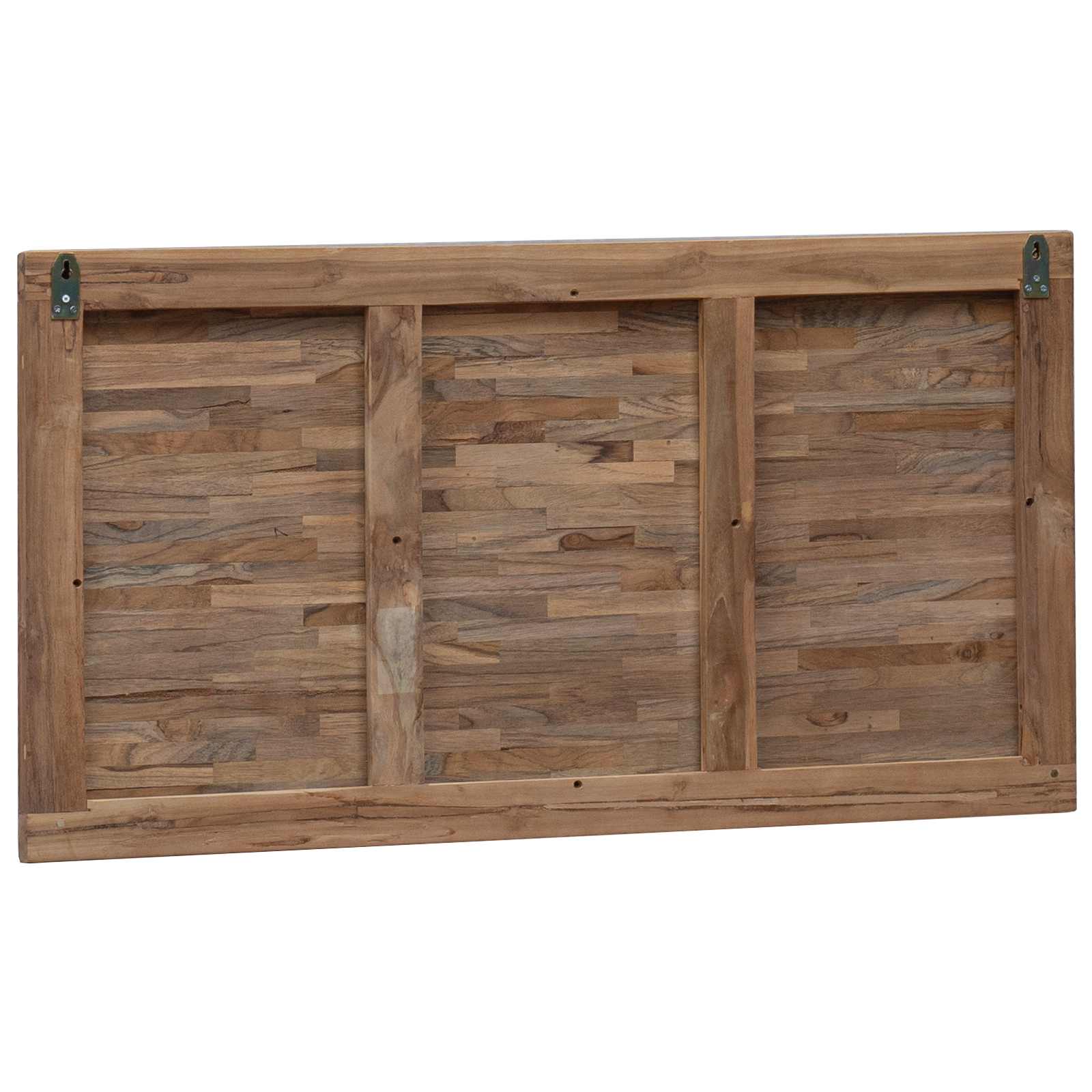 Bettkopfteil Natur Massivholz Teak