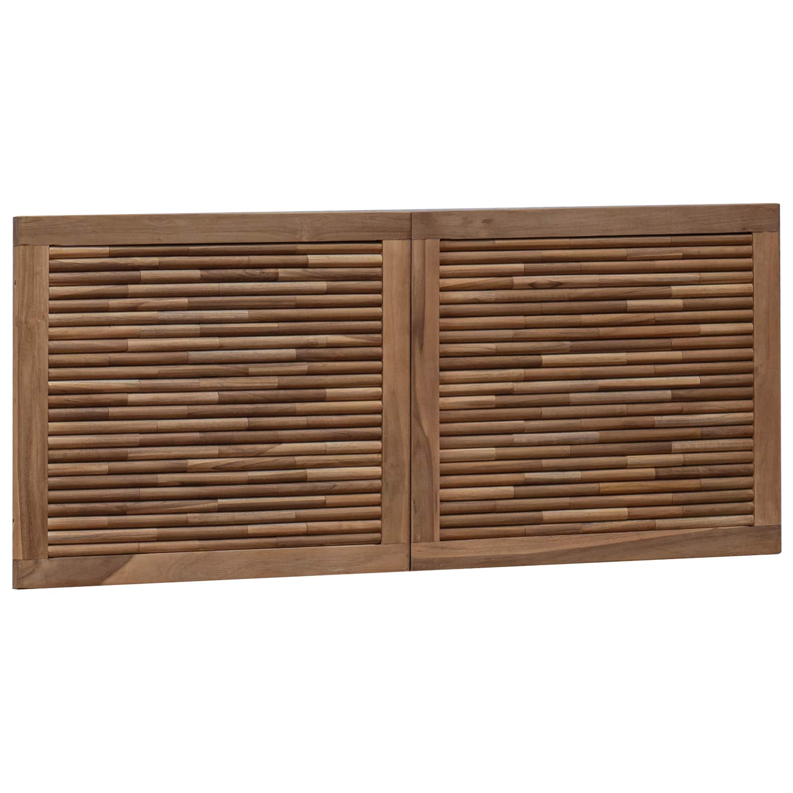 Bettkopfteil Natur Massivholz Teak
