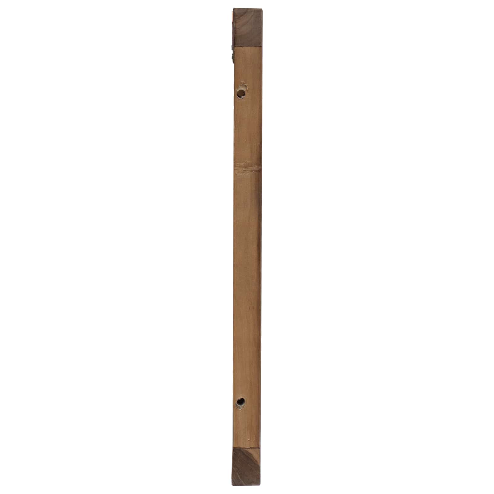Bettkopfteil Natur Massivholz Teak