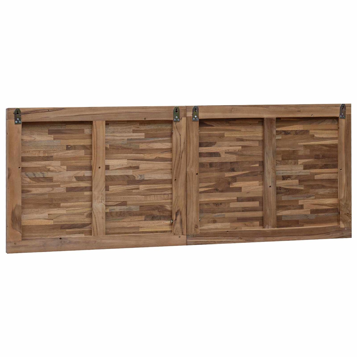 Bettkopfteil Natur Massivholz Teak