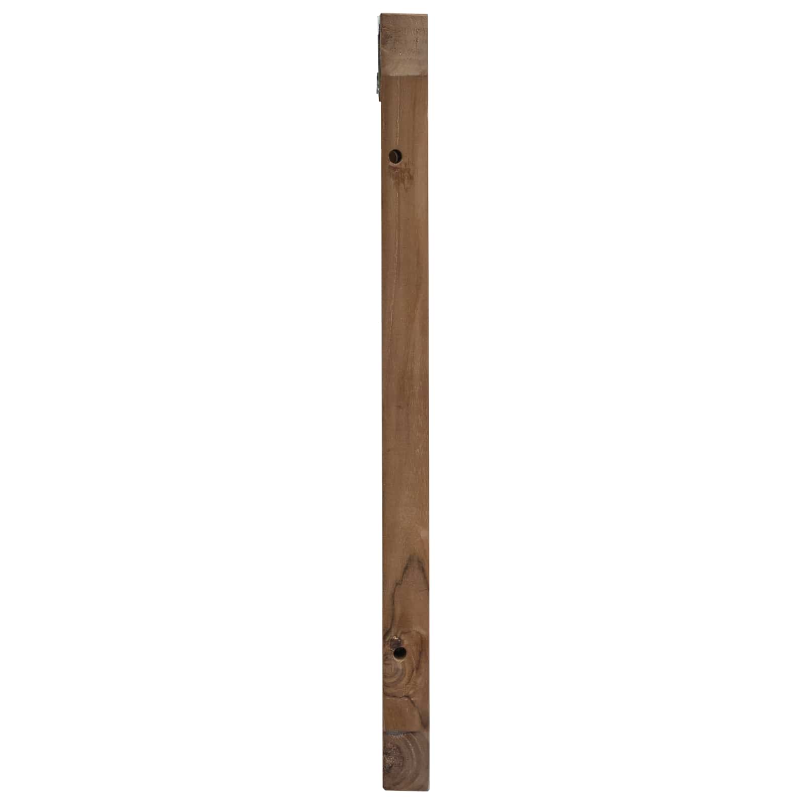 Bettkopfteil Natur Massivholz Teak