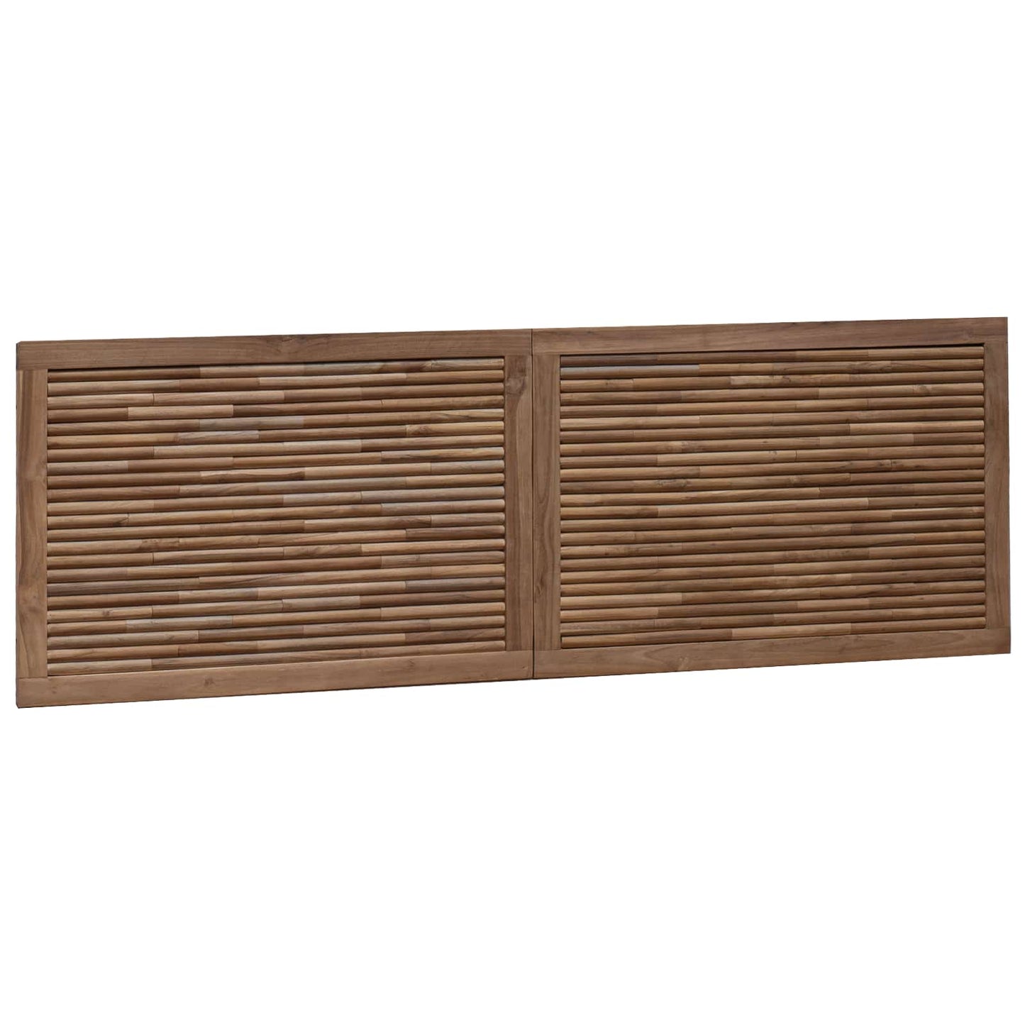Bettkopfteil Natur Massivholz Teak