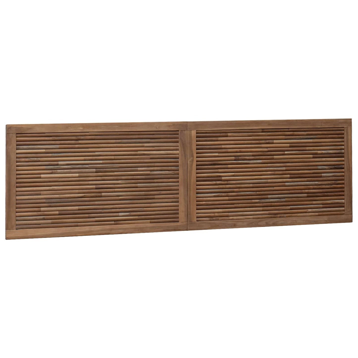 Bettkopfteil Natur Massivholz Teak