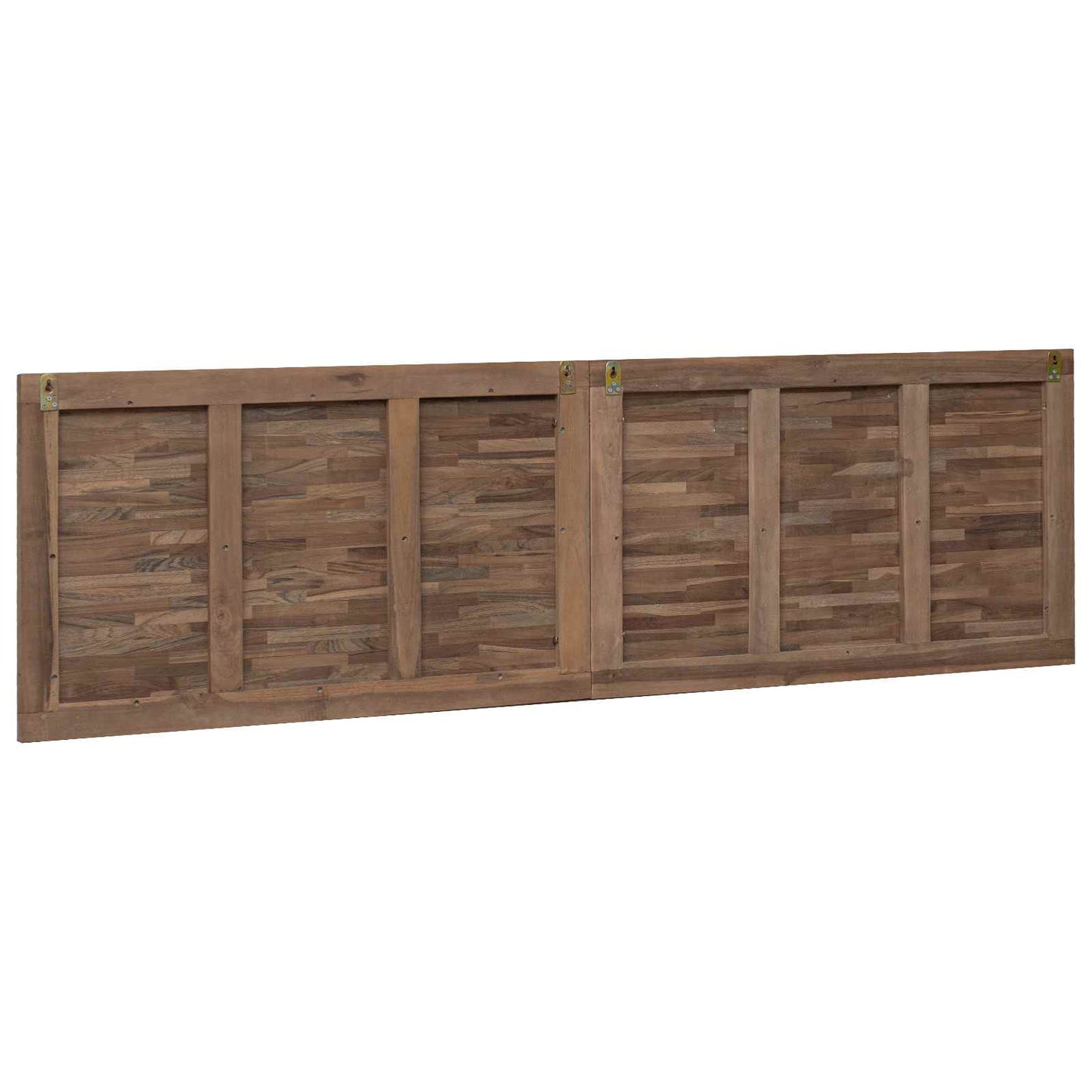 Bettkopfteil Natur Massivholz Teak