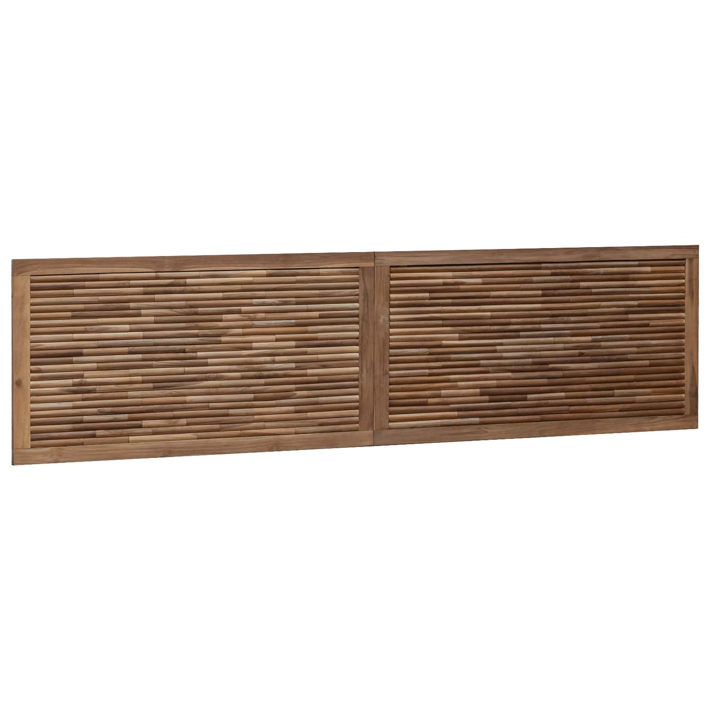 Bettkopfteil Natur Massivholz Teak