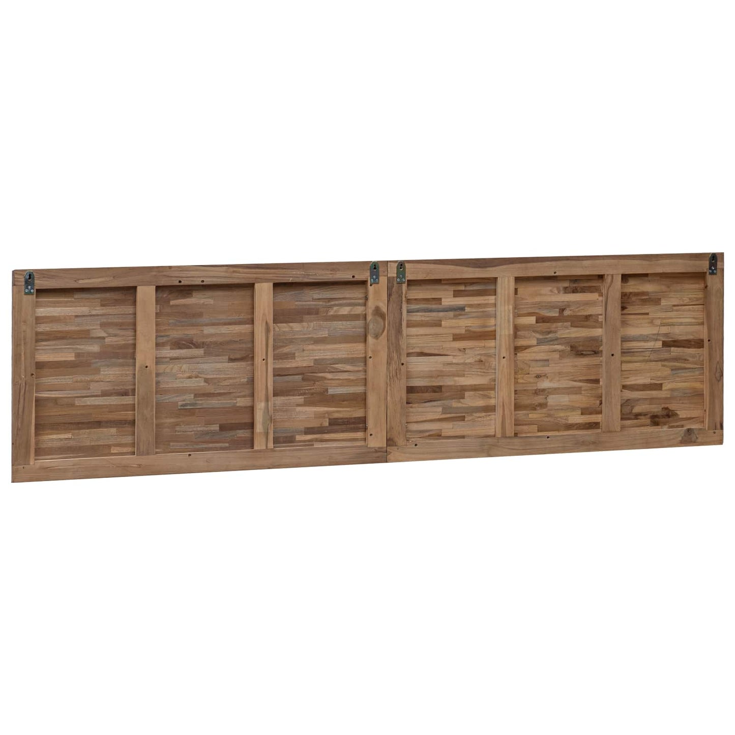 Bettkopfteil Natur Massivholz Teak
