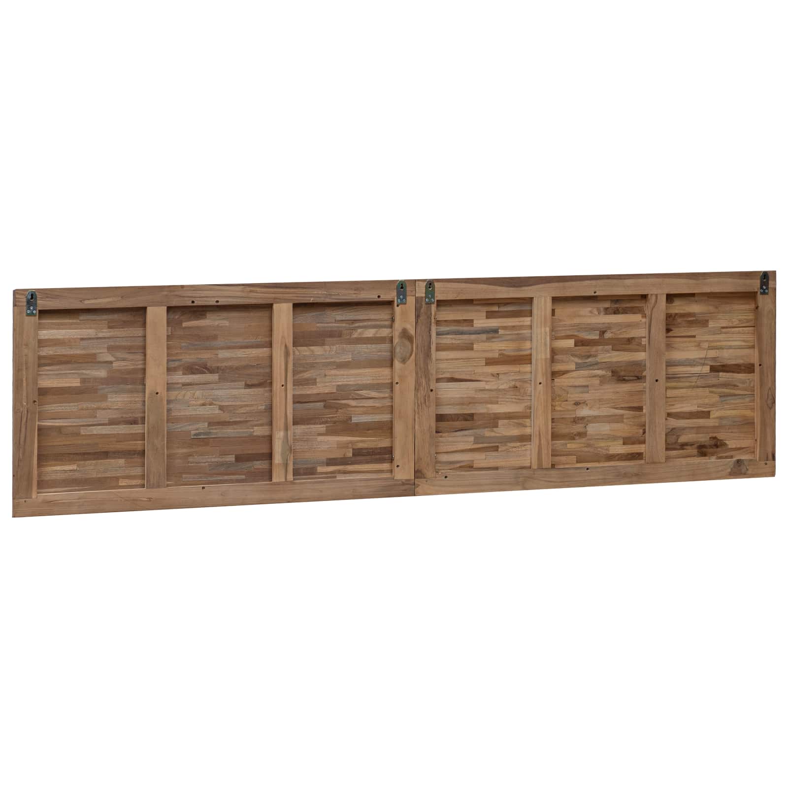 Bettkopfteil Natur Massivholz Teak