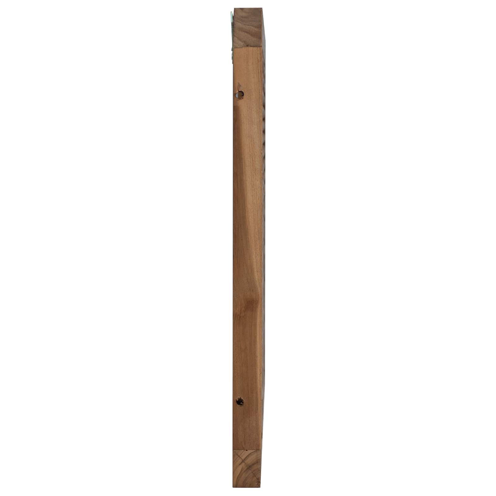 Bettkopfteil Natur Massivholz Teak