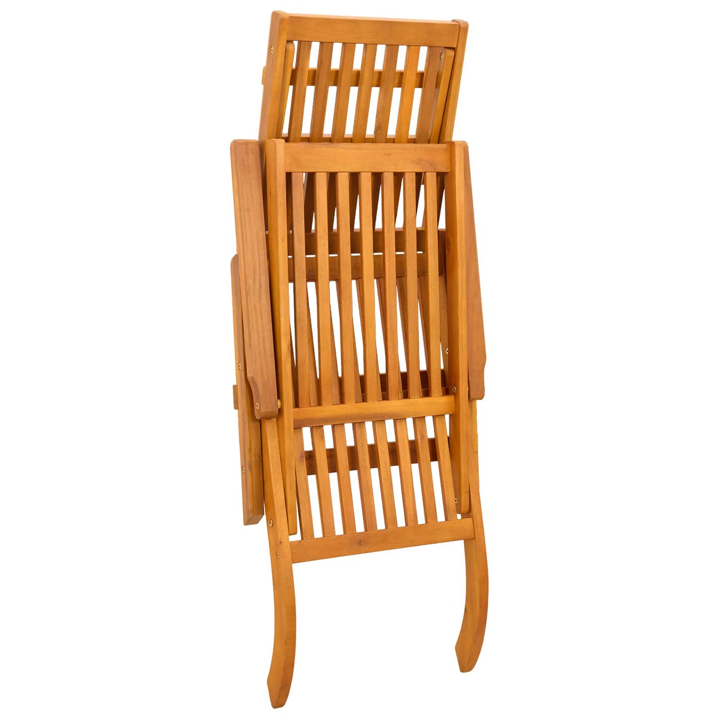 Reclining and Folding Sunlounger 55 x 146 x 91 cm