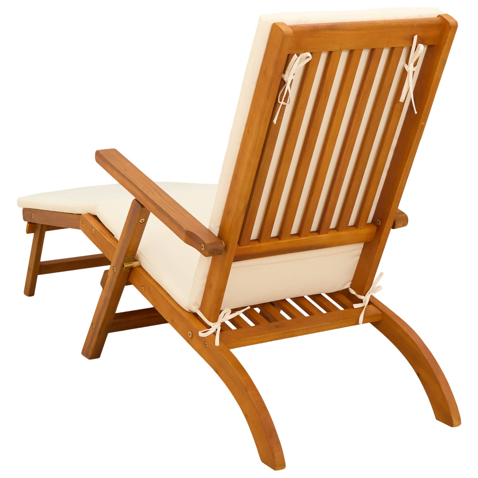 Reclining and Folding Sunlounger 55 x 146 x 91 cm