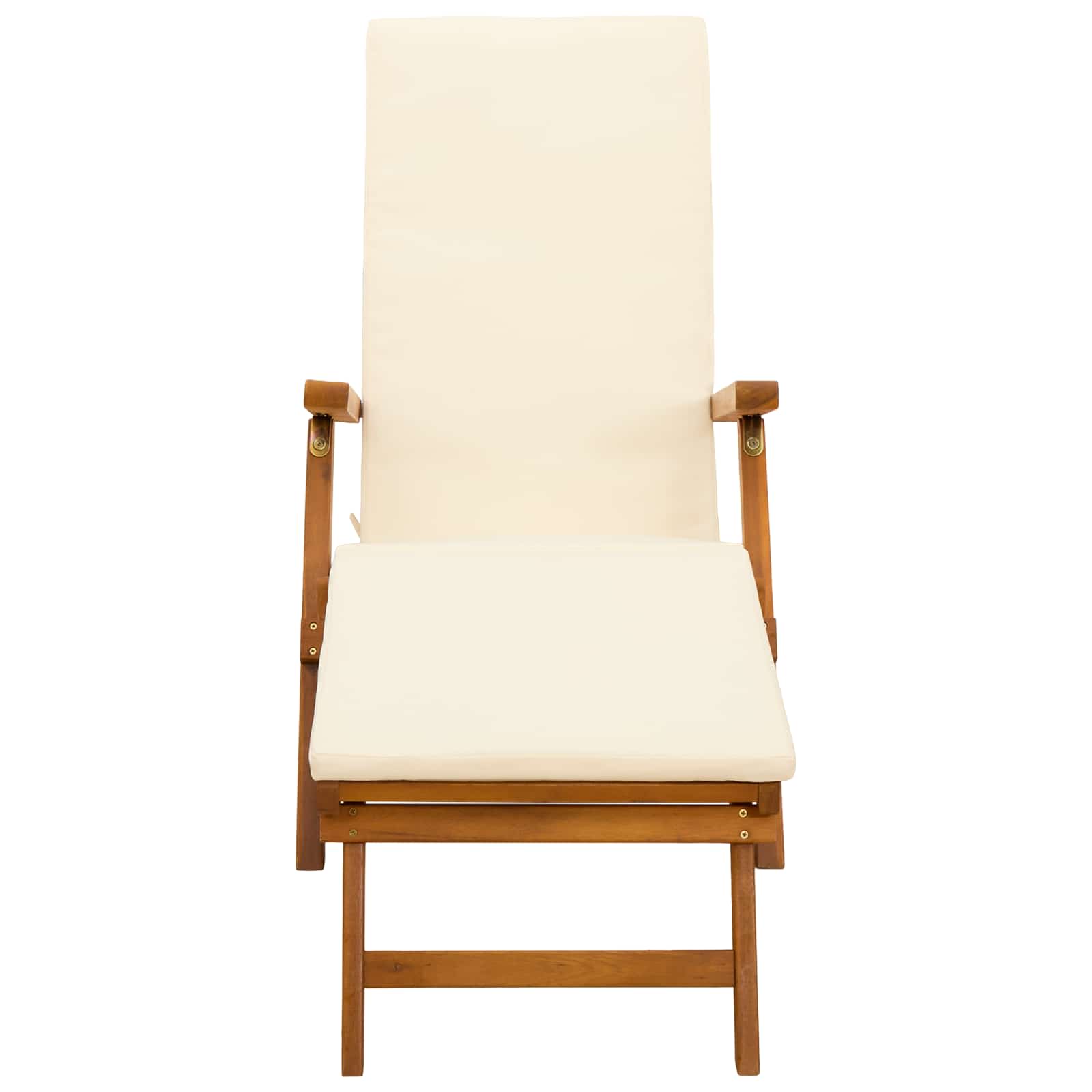 Reclining and Folding Sunlounger 55 x 146 x 91 cm
