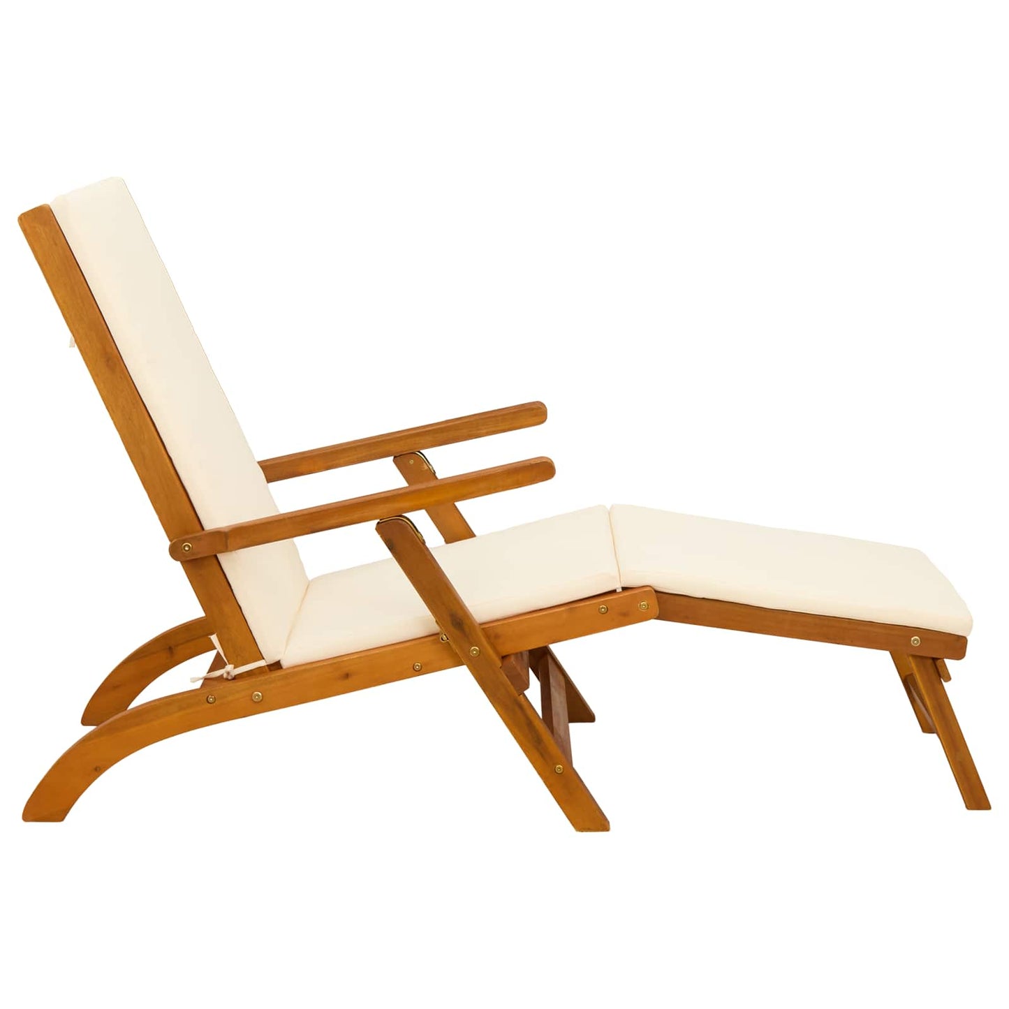 Reclining and Folding Sunlounger 55 x 146 x 91 cm