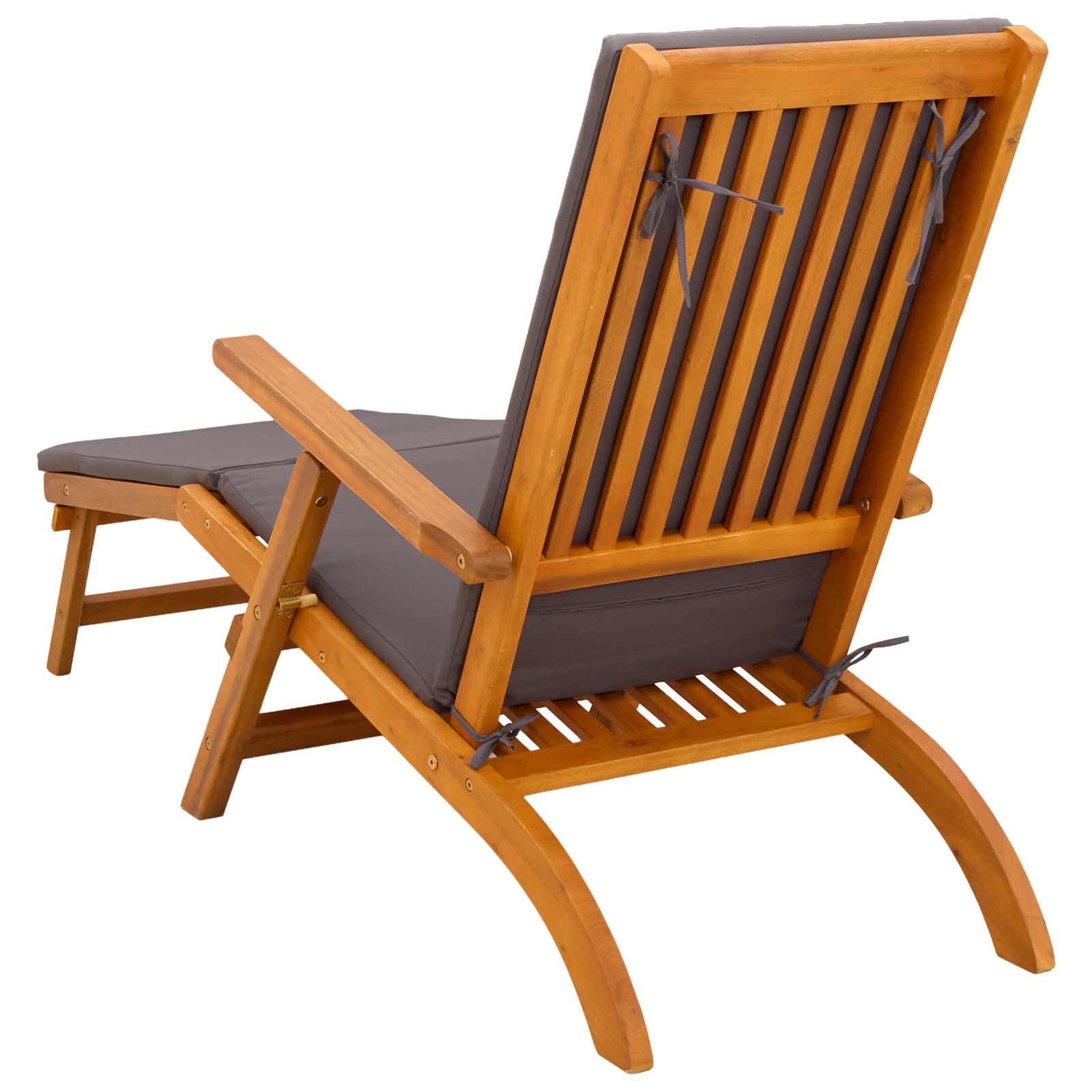 Reclining and Folding Sunlounger 55 x 146 x 91 cm