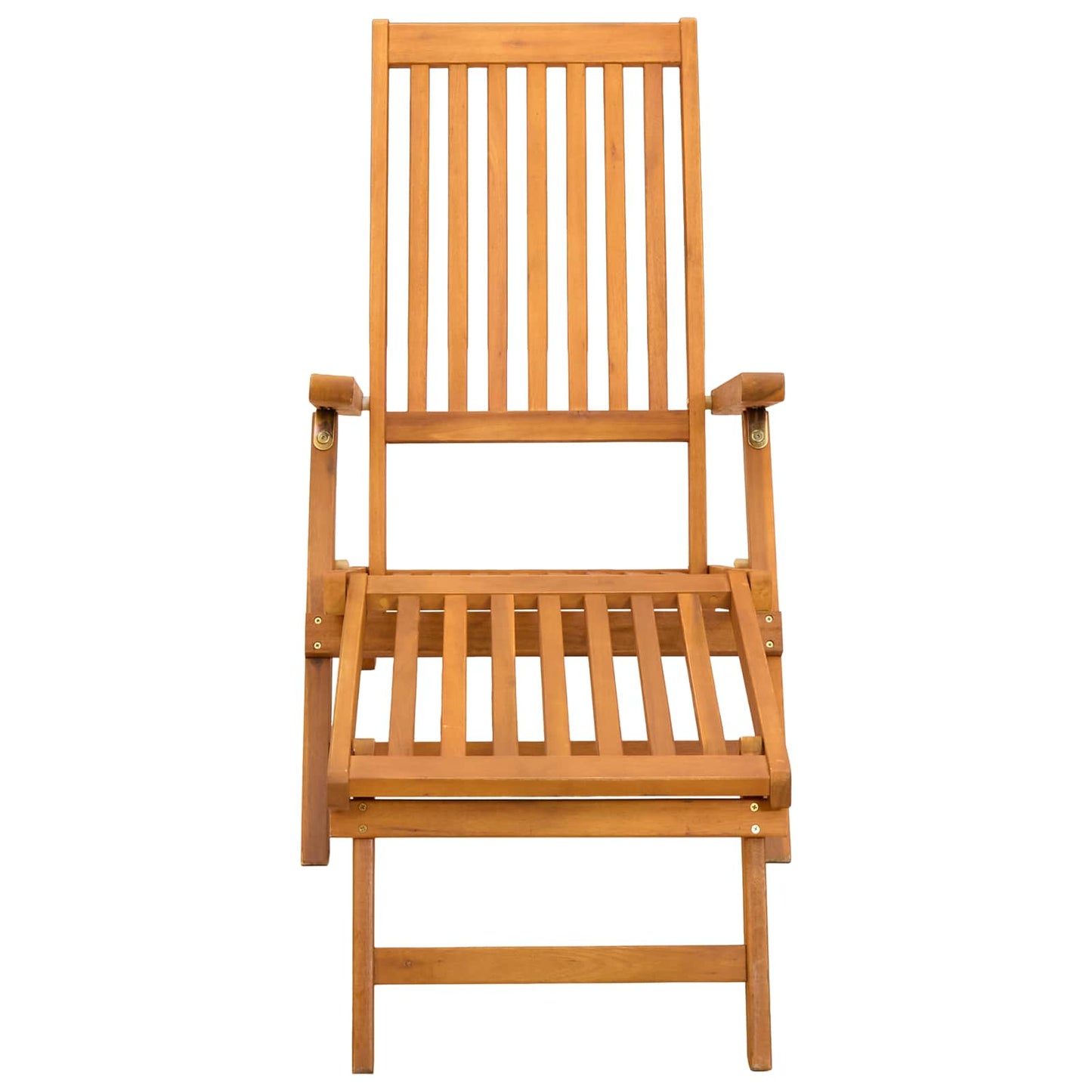 Reclining and Folding Sunlounger 2 Stk. Massivholz Akazie