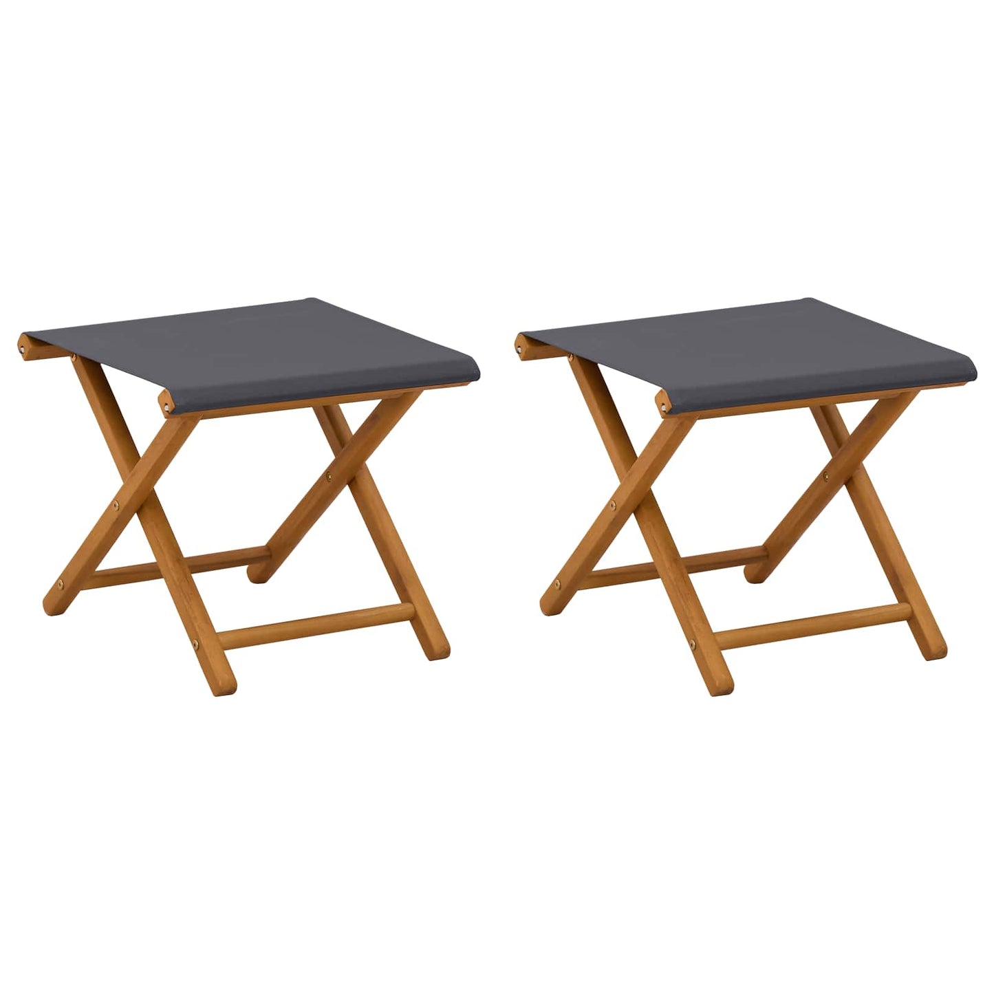 Liegestuhl 2 pcs Massives Eukalyptus Holz Grau