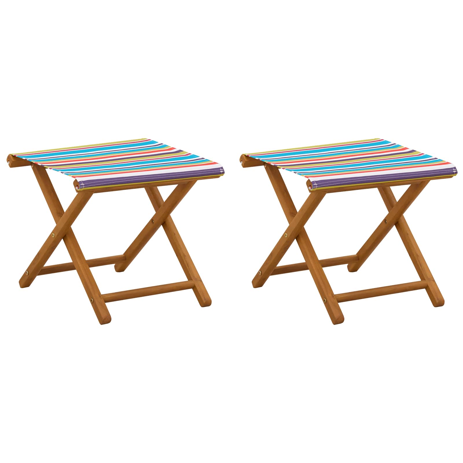 Liegestuhl 2 pcs Massives Eukalyptus Holz Mehrfarbig