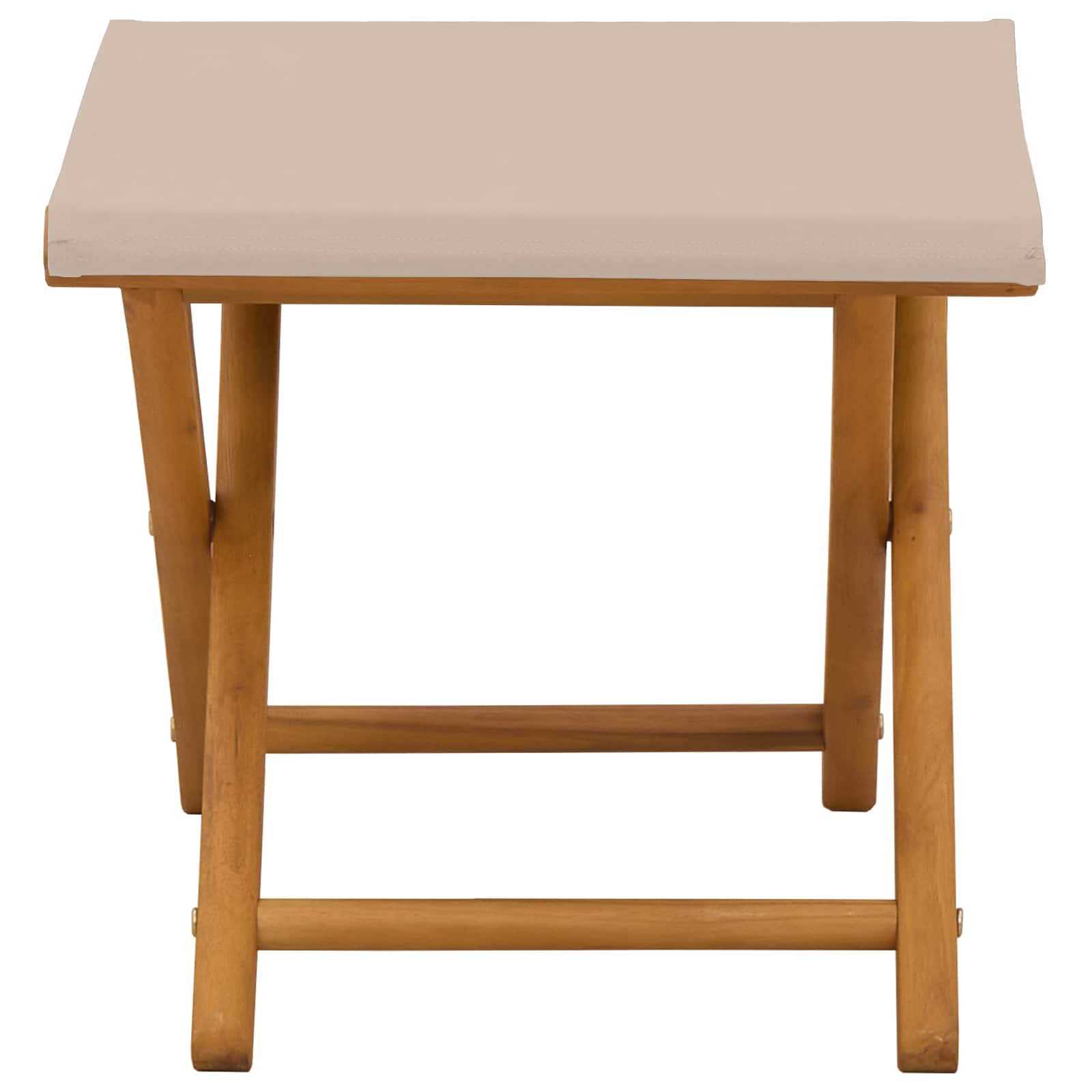 Liegestuhl 2 pcs Massives Eukalyptus Holz Beige