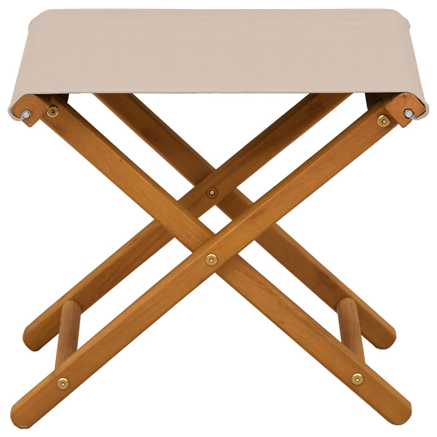 Liegestuhl 2 pcs Massives Eukalyptus Holz Beige