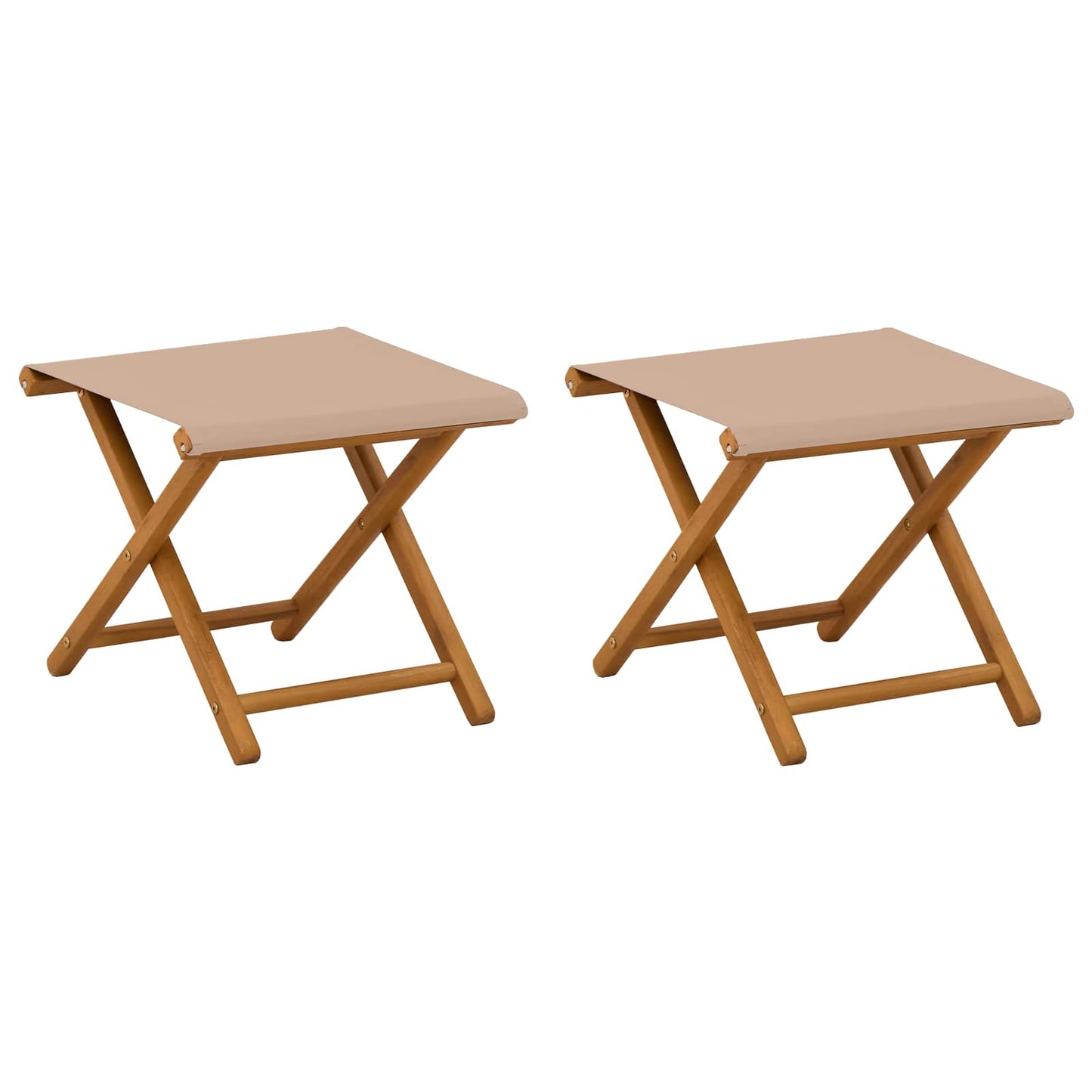 Liegestuhl 2 Stk. Massives Eukalyptus Holz Taupe