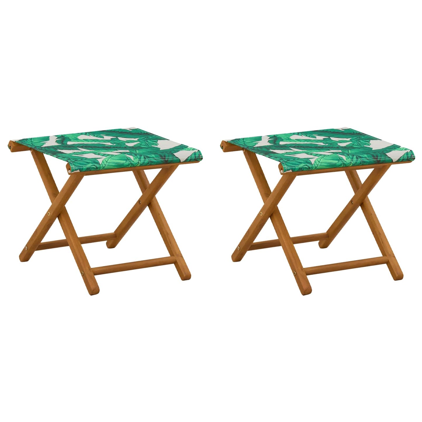 Liegestuhl 2 pcs Massives Eukalyptus Holz Blattmuster