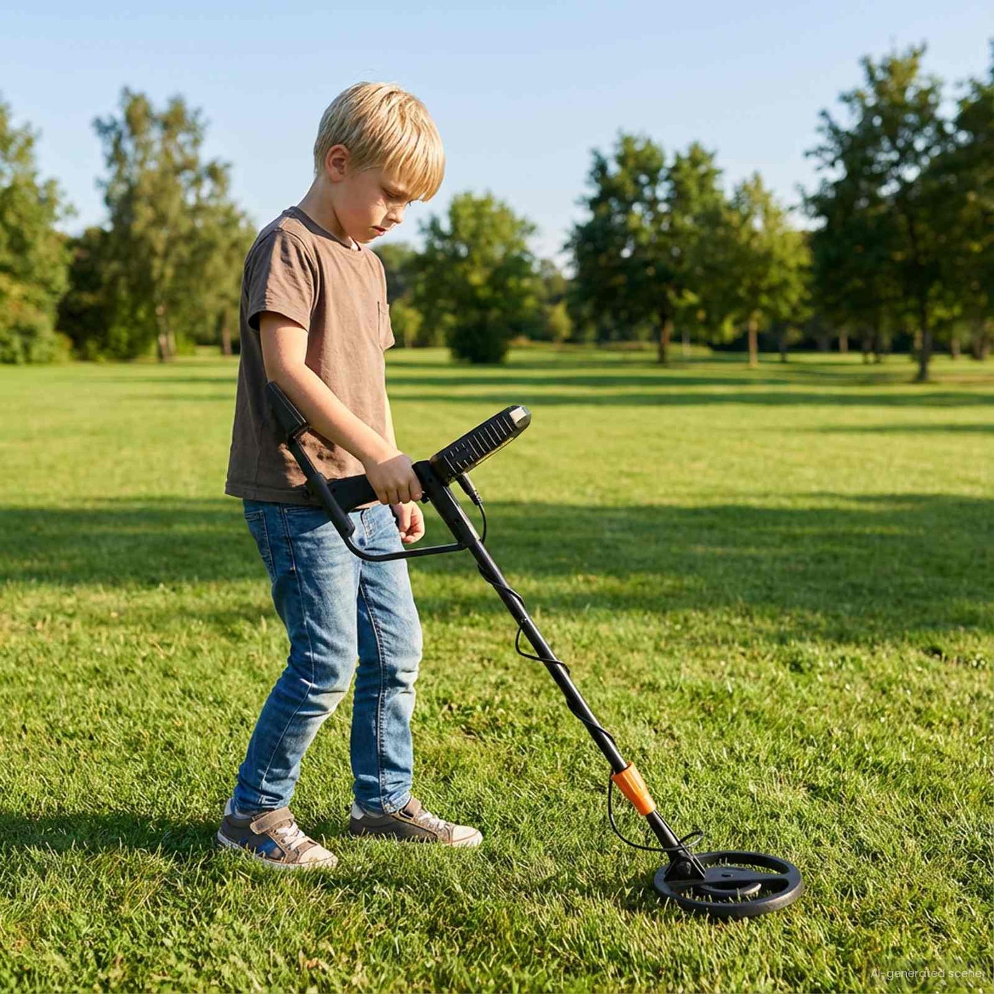 Metall Detektor mit LCD-Display 3 Modelle 19 cm Spule Schwarz