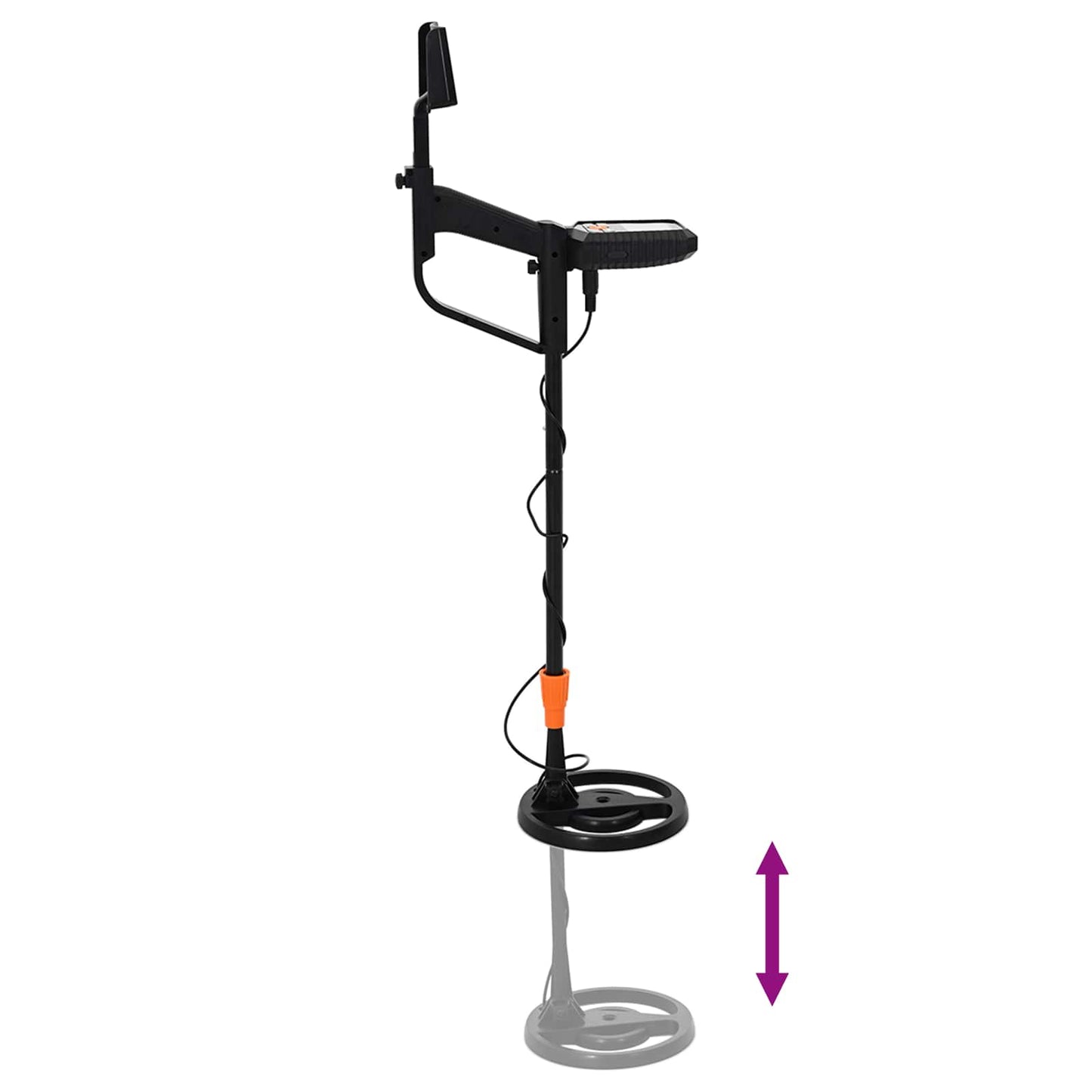 Metal Detector with LCD Display 3 Models 19 cm Coil Schwarz