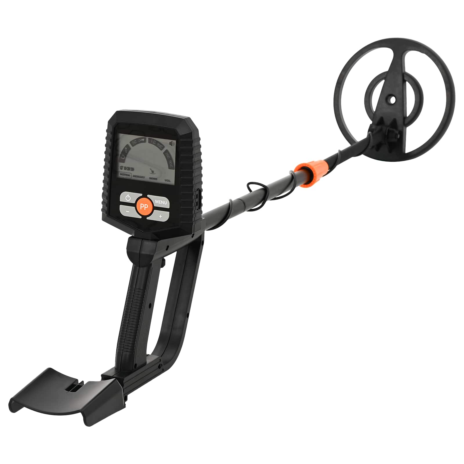 Metal Detector with LCD Display 3 Models 19 cm Coil Schwarz