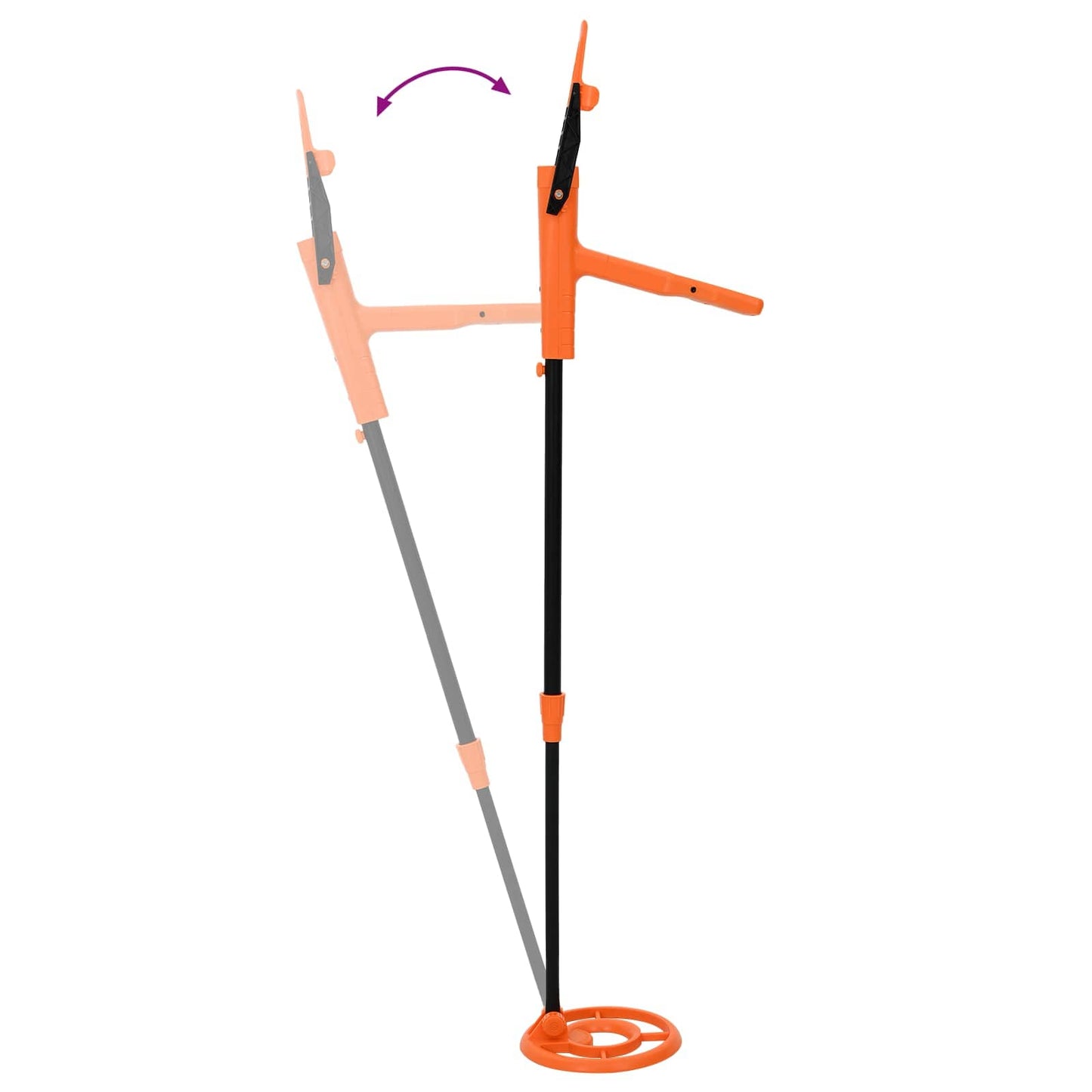 Metalldetektor mit LCD-Display 2 Modelle 19 cm Spule Gelb