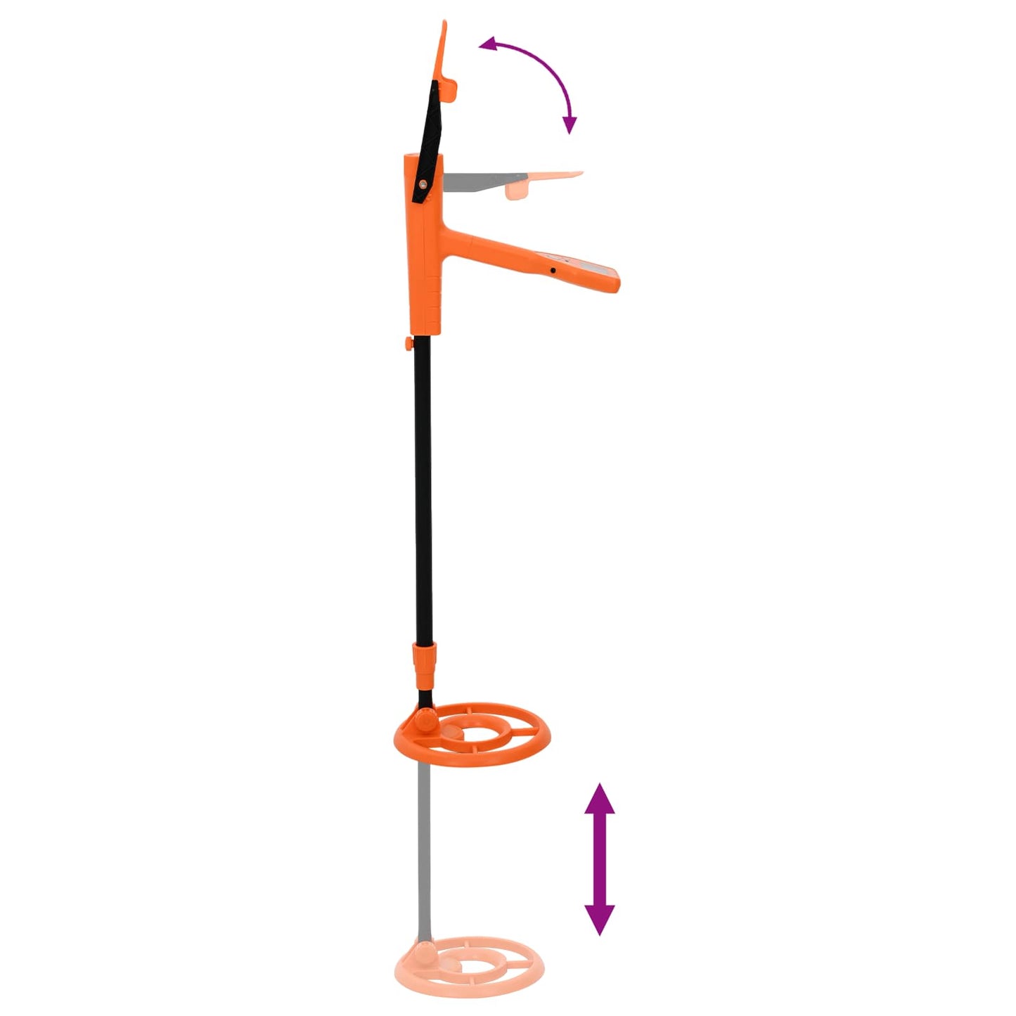 Metalldetektor mit LCD-Display 2 Modelle 19 cm Spule Gelb