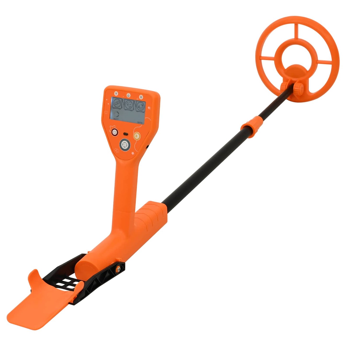 Metalldetektor mit LCD-Display 2 Modelle 19 cm Spule Gelb