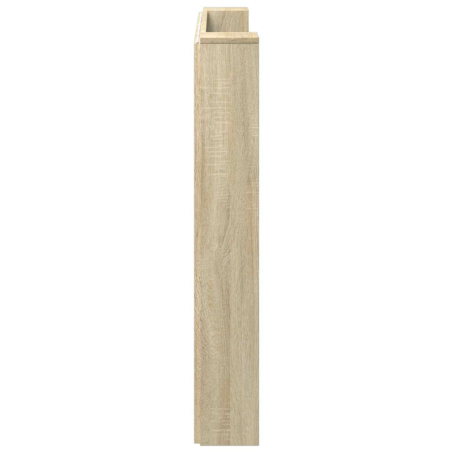 Stauraum Kopfteil mit LED Sonoma-Eiche Holzwerkstoff