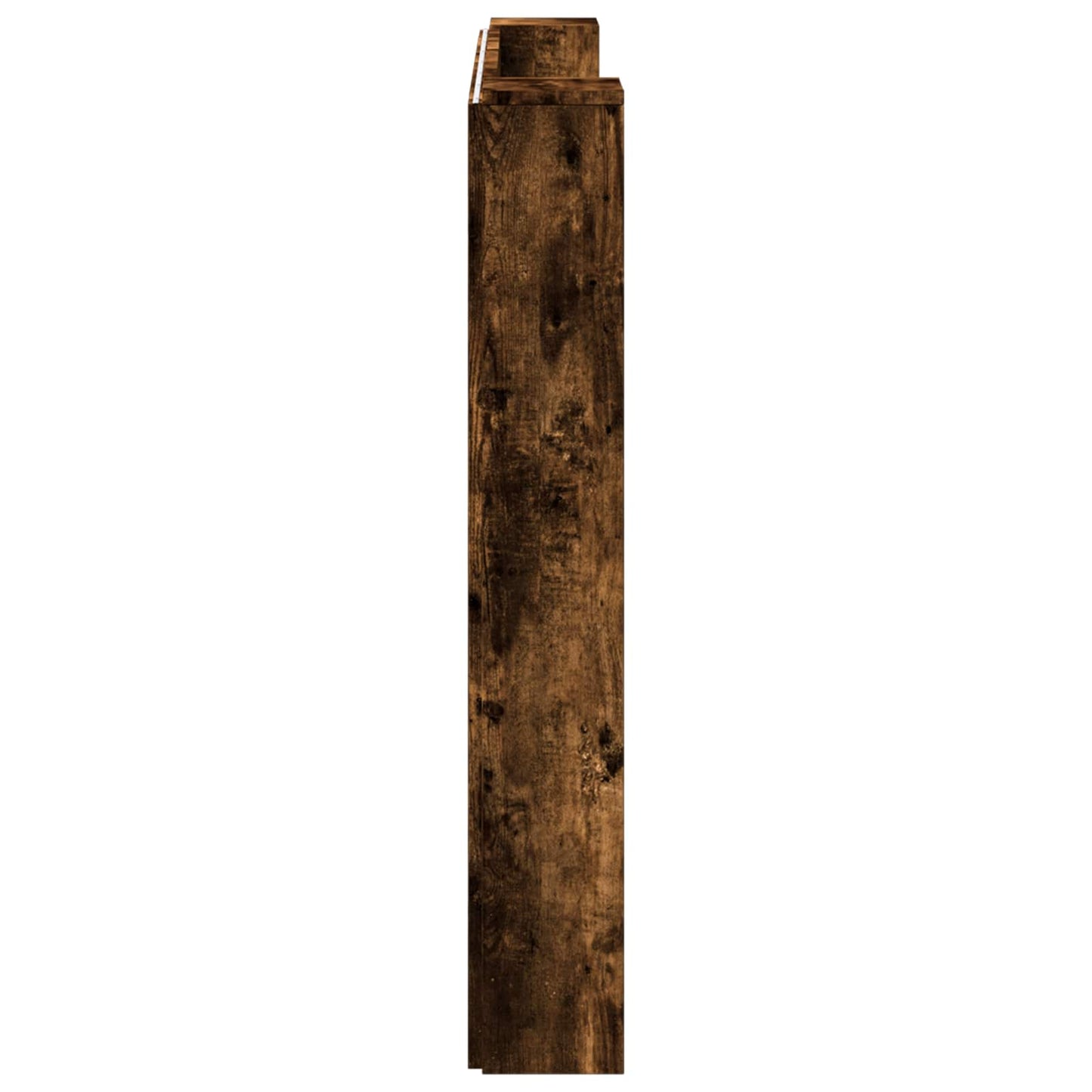 Stauraum Kopfteil mit LED Raucheiche Holzwerkstoff
