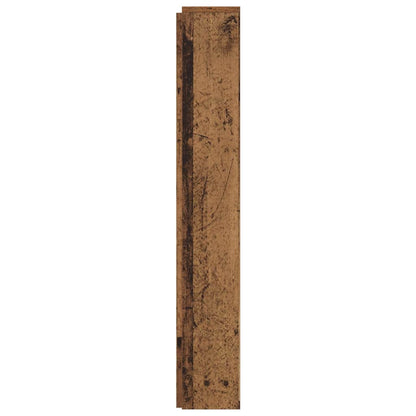 Stauraum Kopfteil mit LED Altholz Holzwerkstoff